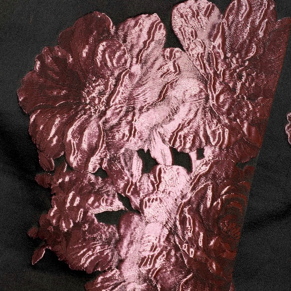 NWT Lulus So Sensational Black Metallic Floral Jacquard Mini Dress Size XL - Picture 4 of 6